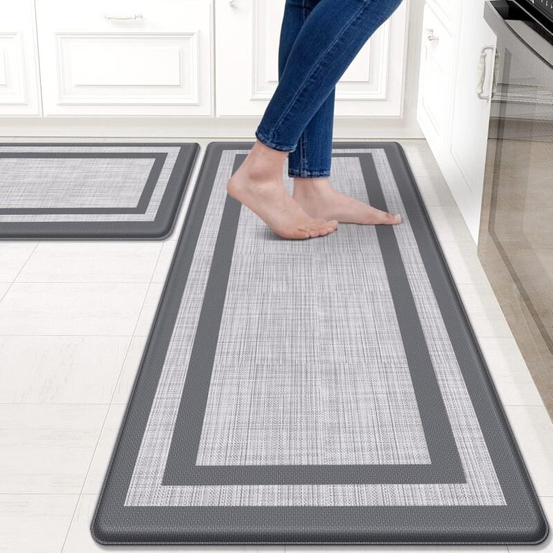 Коврики кухонные 44x150x1см Серая окантовка