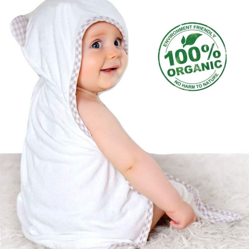 Полотенце с Капюшоном 70*100 Бежевый Мишка