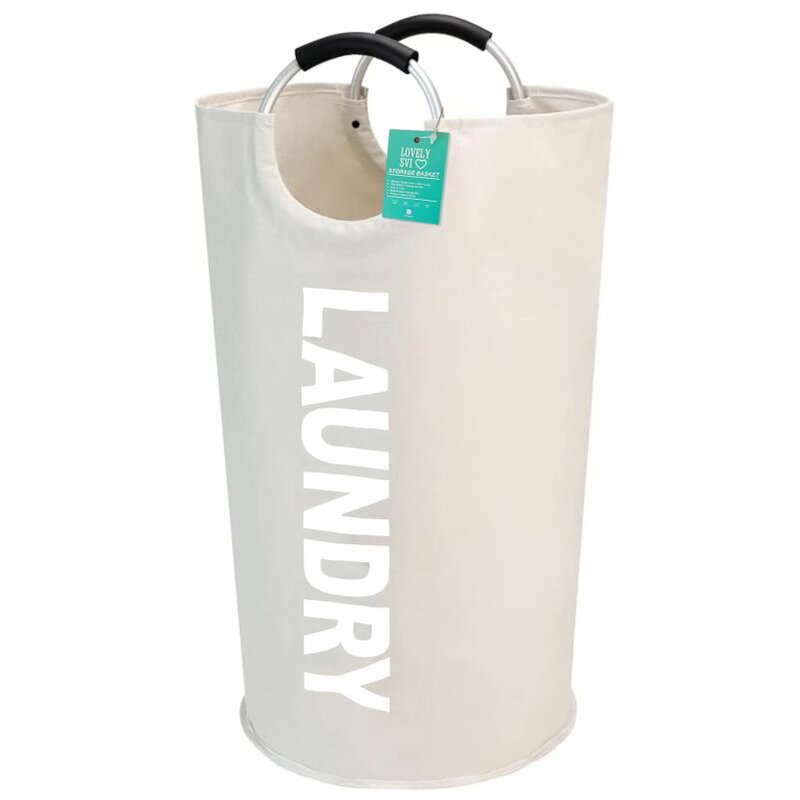 Корзина органайзер для белья, вещей, игрушек Lovely Svi - 38 x 72 см (82 л) - Бежевый (786117)