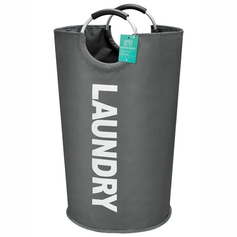 Корзина органайзер для белья, вещей, игрушек Lovely Svi - 38 x 72 см (82 л) – Серый (832749)