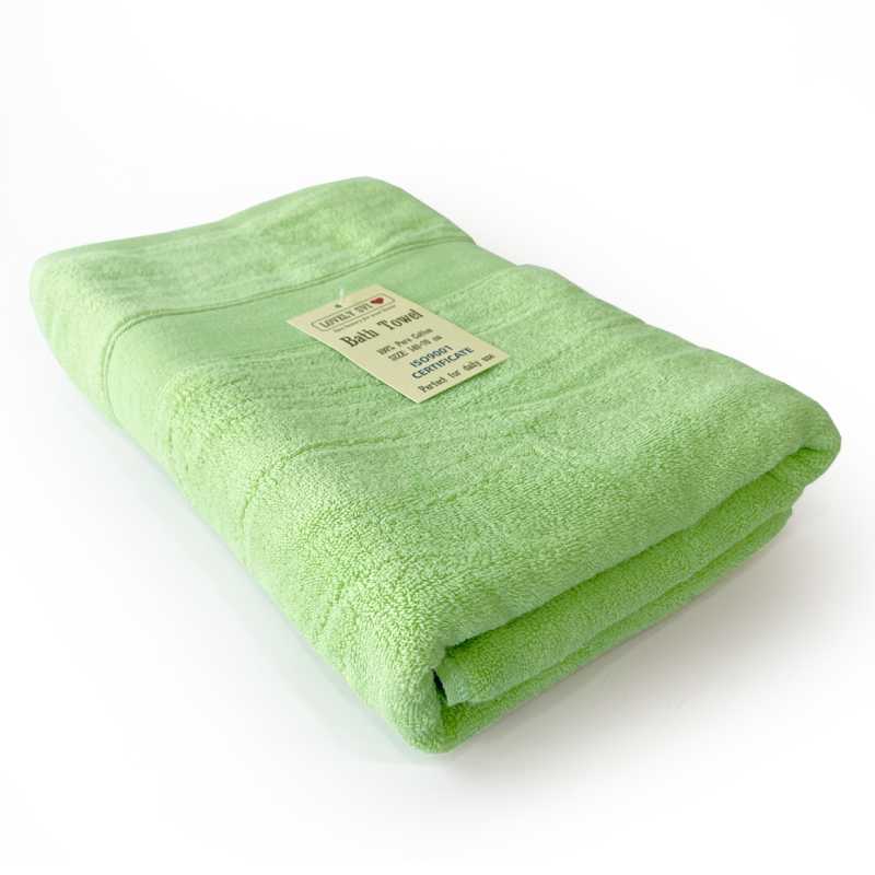 Рушник Махровий Банний (Бавовна) Lovely Svi у подарунковому пакеті - 71 x 141 см Зелений